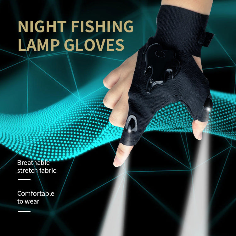 Led Light Charging Gloves High Elastic Non-slip