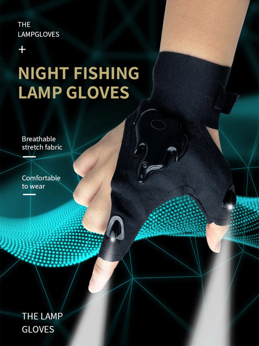 Led Light Charging Gloves High Elastic Non-slip