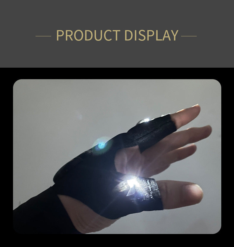 Led Light Charging Gloves High Elastic Non-slip